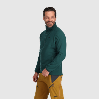 アウトドア メンズ ビガー プラス フリース ジャケット ツリーライン