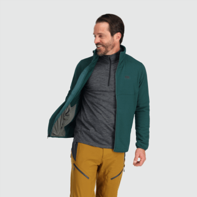 アウトドア メンズ ビガー プラス フリース ジャケット ツリーライン