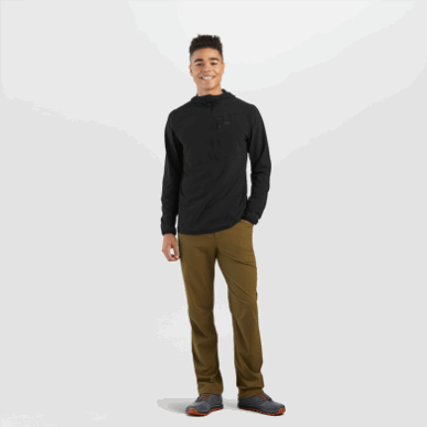 アウトドア メンズ アストロマン サン パーカー ブラック