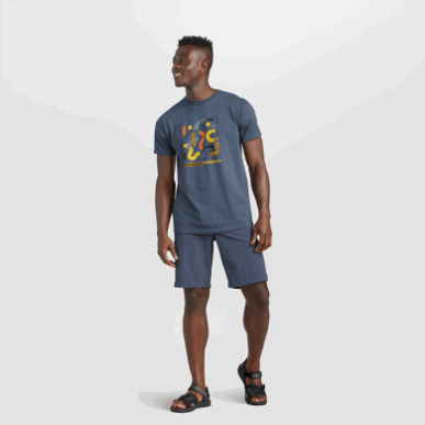 アウトドア メンズ フェロッシ ショーツ - 股下 10 インチ ネイバル ブルー