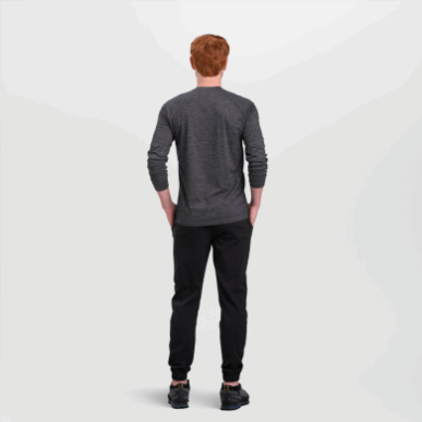 アウトドア メンズ アルパイン オンセット メリノ クルー チャコール ヘザー