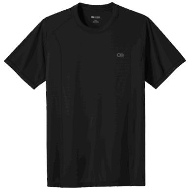 アウトドアメンズエコーTシャツブラック