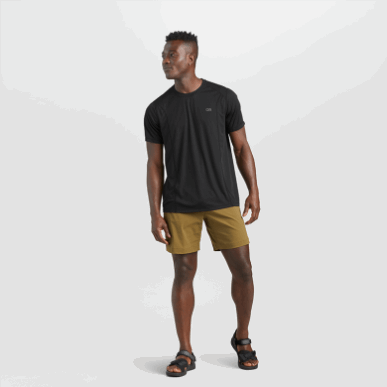 アウトドアメンズエコーTシャツブラック