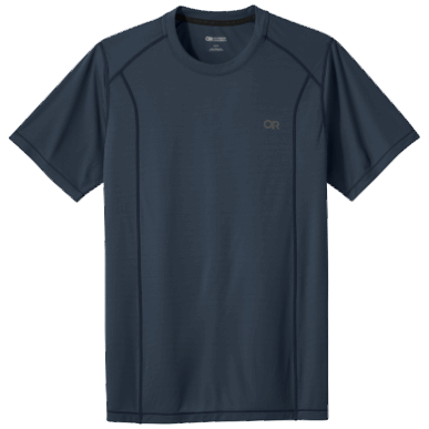 アウトドアメンズエコーTシャツネイバルブルー