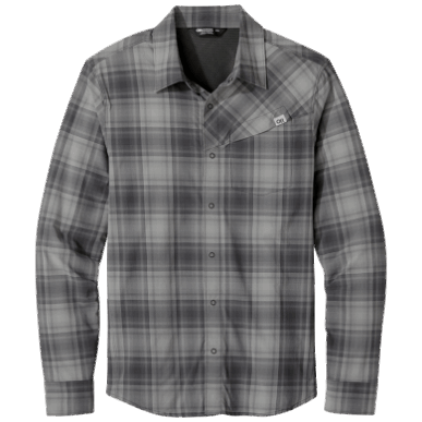 アウトドア メンズ アストロマン L/S サン シャツ ストーム チェック