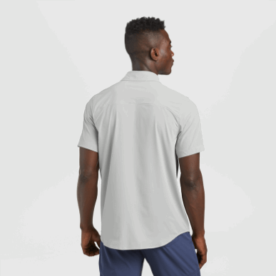 アウトドア メンズ アストロマン S/s サン シャツ ペブル