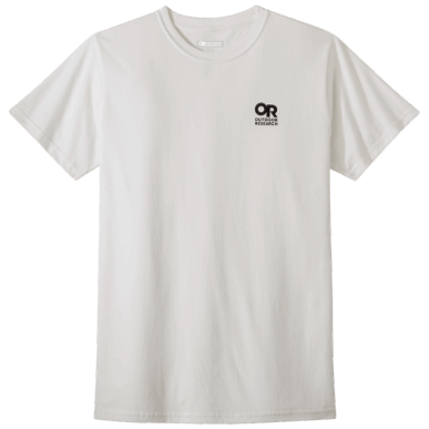 アウトドア ロックアップ チェスト ロゴ Tシャツ ホワイト/ブラック