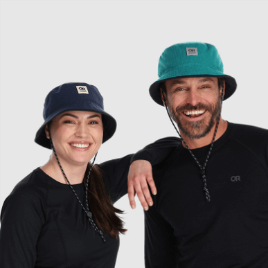 アウトドア トレイル ミックス バケット ハット ディープ レイク