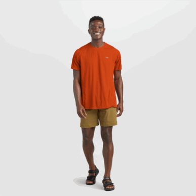 アウトドア メンズ エコー Tシャツ レッドロック