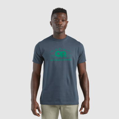 アウトドア メンズ Or アドボケート S/s ティー ネイバル ブルー/スプラウト