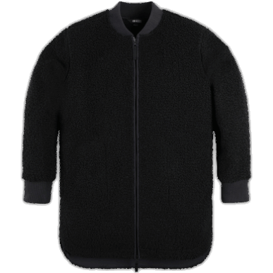 アウトドア レディース ジュノー シェルパ フリース コート ブラック