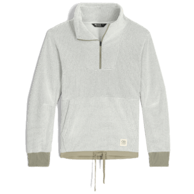 アウトドア レディース トレイル ミックス クォーター ジップ プルオーバー スノー