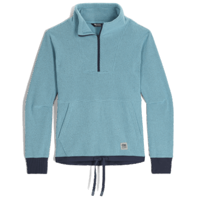 アウトドア レディース トレイル ミックス クォーター ジップ プルオーバー ミネラル