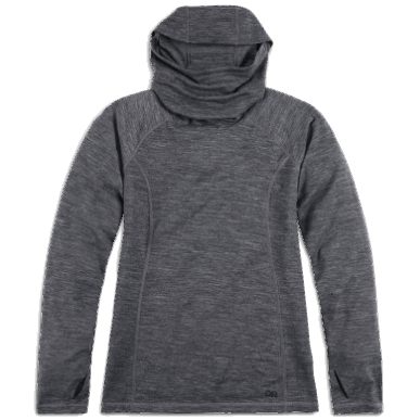 アウトドア レディース アルパイン オンセット メリノ 150 パーカー チャコール ヘザー