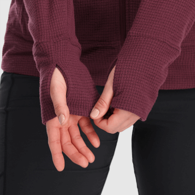 アウトドア レディース トレイル ミックス パーカー ブラック