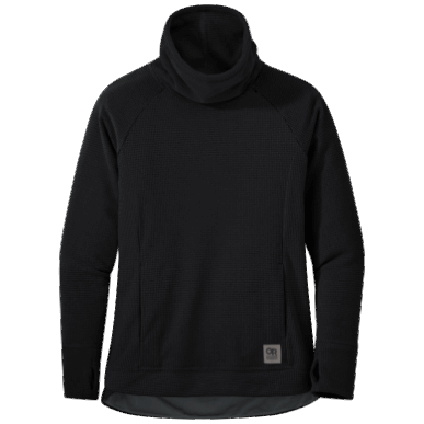 アウトドア レディース トレイル ミックス カウル プルオーバー プラス ブラック