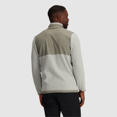 アウトドア メンズ トレイル ミックス クォーター ジップ プルオーバー サンド