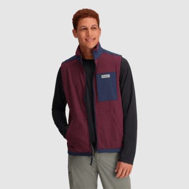 アウトドア メンズ トレイル ミックス ベスト カラマタ