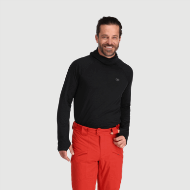 アウトドア メンズ アルパイン オンセット メリノ 150 パーカー ブラック