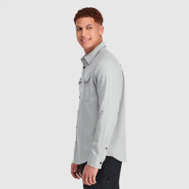 アウトドア メンズ フィードバック フランネル シャツ ライト ライト ピューター